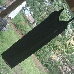 R & M Richards Black Halter Maxi Dress for Prom/homecoming